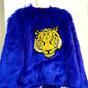 Threaded Tribe Faux Fur Tiger Jacket